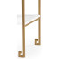 Gilded Iron End Table with Biancaneve Drawer