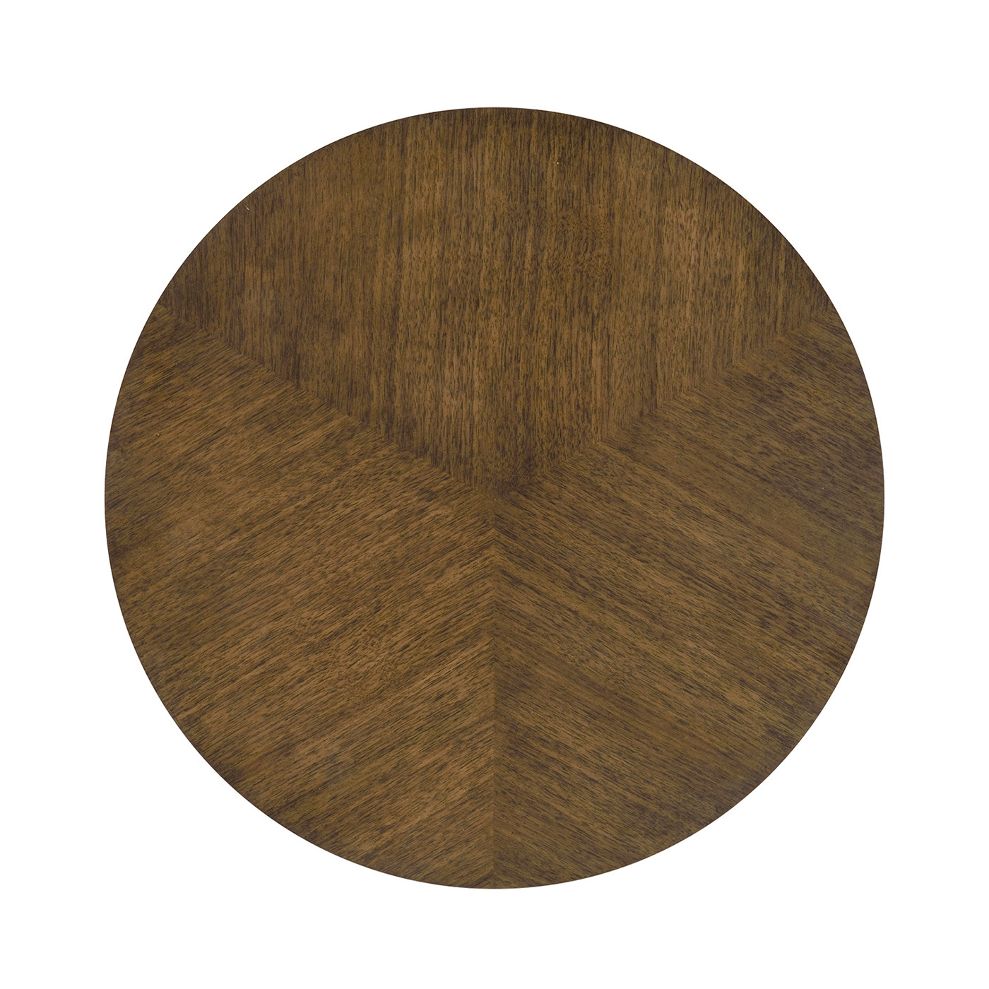 Round side table in American walnut