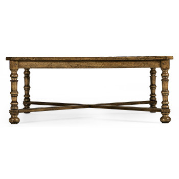 Medium Driftwood Large Square Parquet Coffee Table