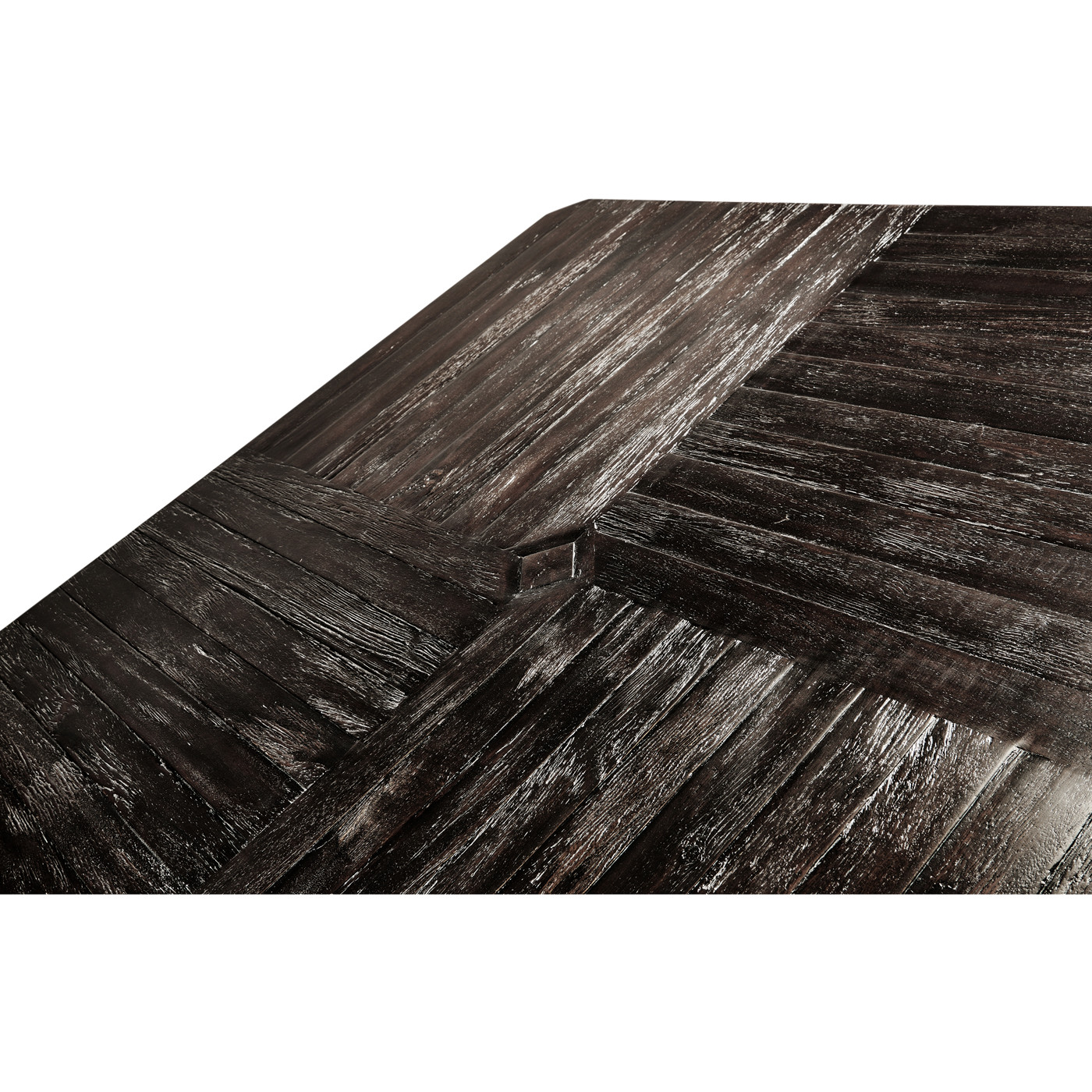 Dark Ale Large Square Parquet Coffee Table