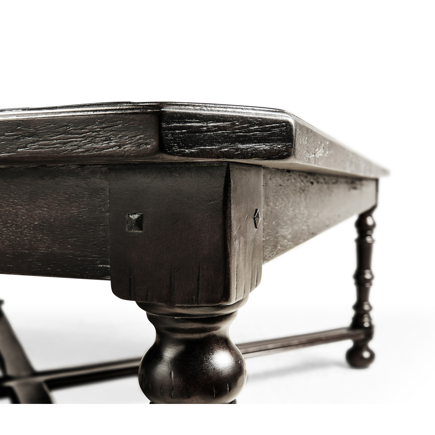 Dark Ale Large Square Parquet Coffee Table