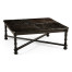 Dark Ale Large Square Parquet Coffee Table