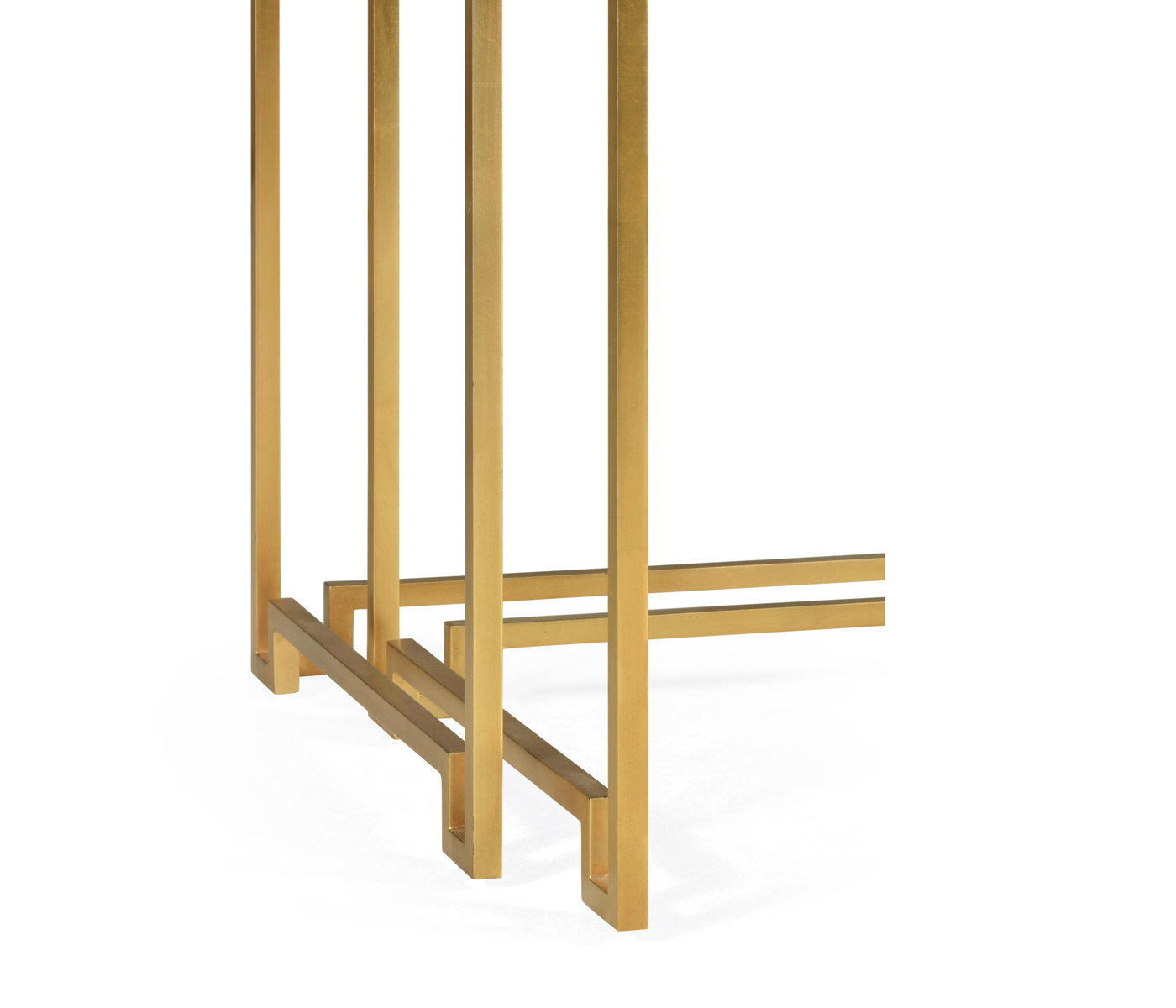 Gilded Iron Nesting Table with Biancaneve Top