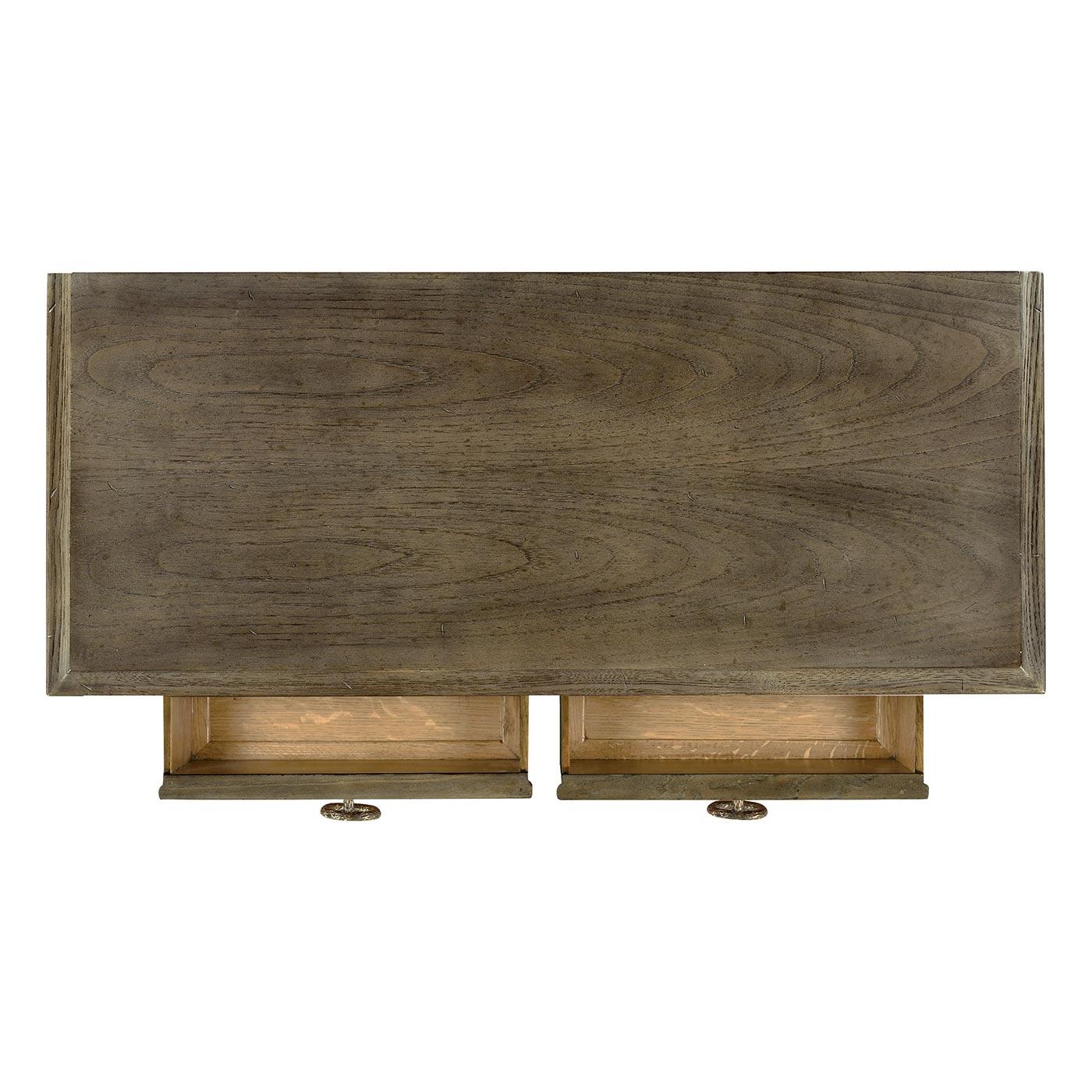 Dark Grey Chestnut Narrow Cabinet with Cupboard