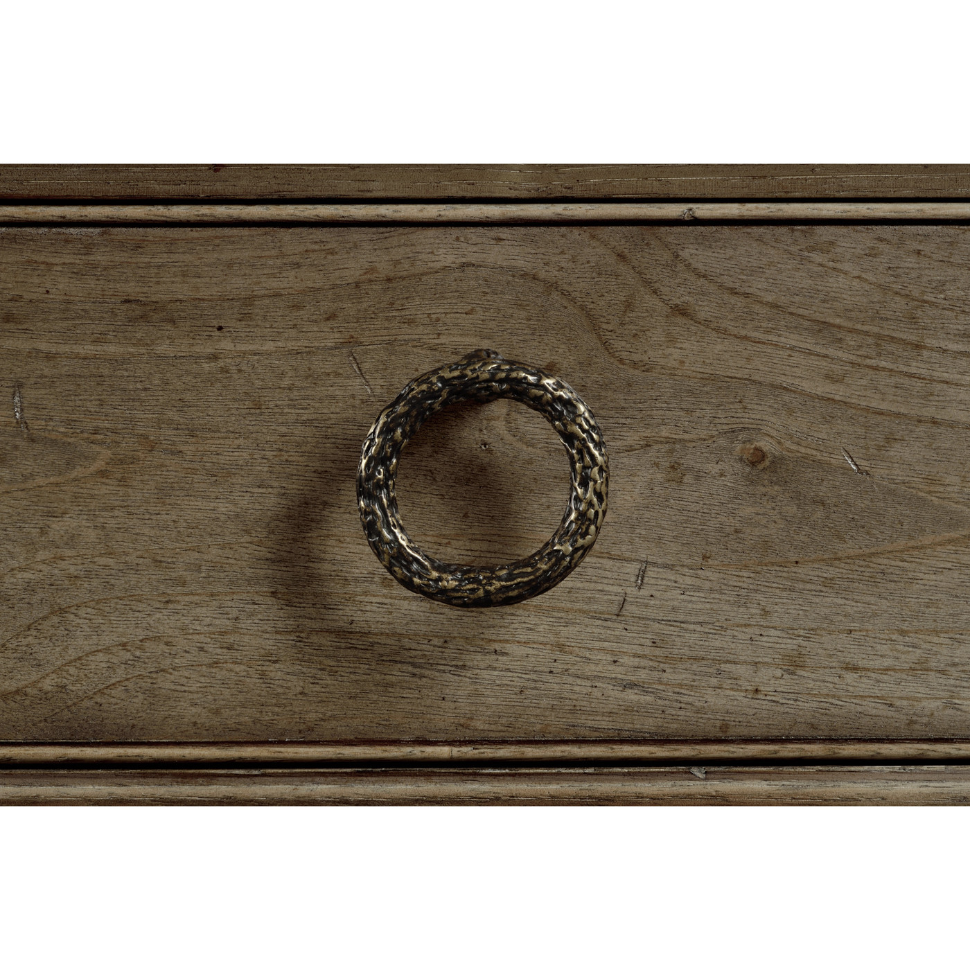 Dark Grey Chestnut Narrow Cabinet with Cupboard