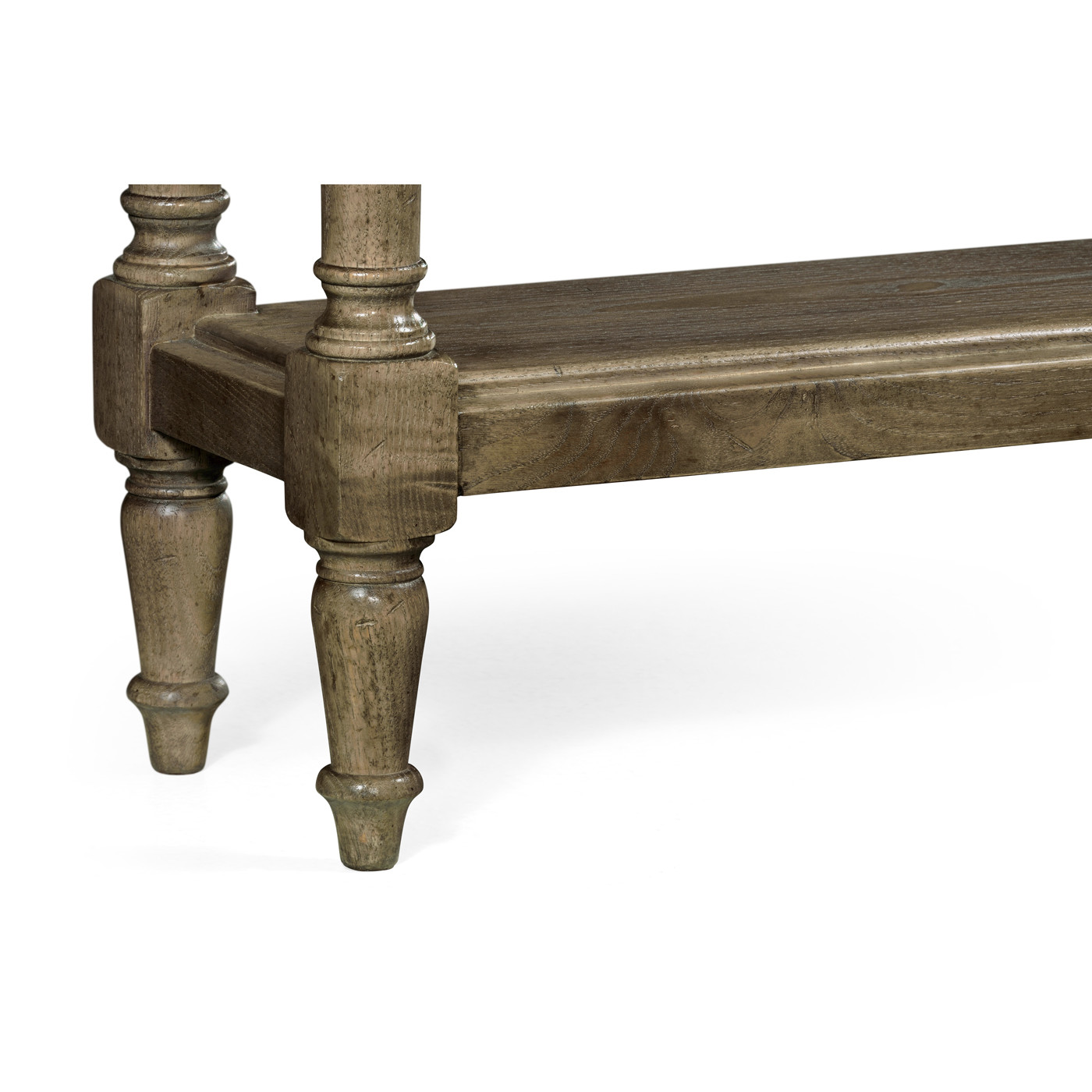 Small Dark Grey Chestnut Narrow Console