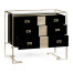 Silver Iron Chest of Drawers in Smoky Black