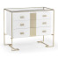 Silver Iron Chest of Drawers in Biancaneve