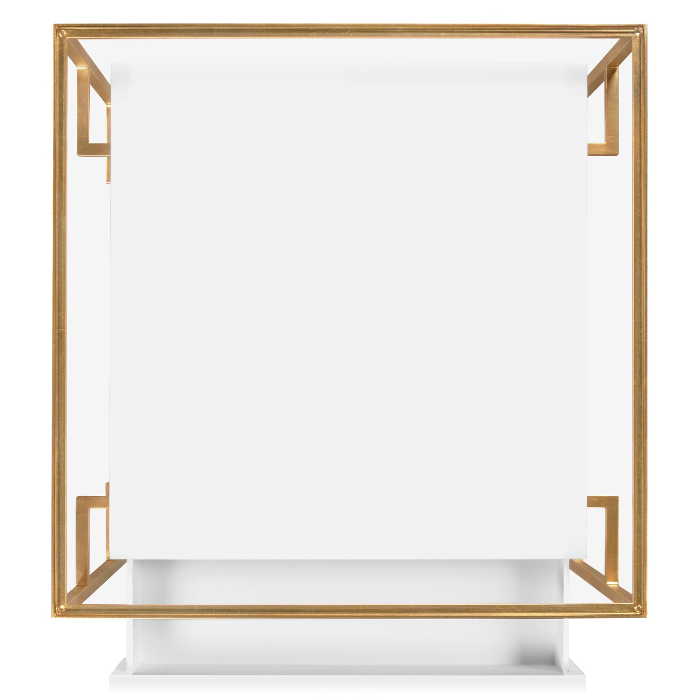 Gilded Iron Side Table in Biancaneve