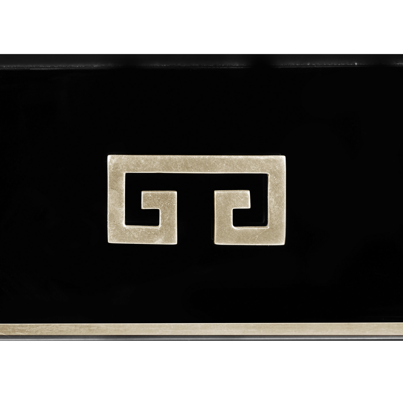 Silver Iron Side Table in Smoky Black