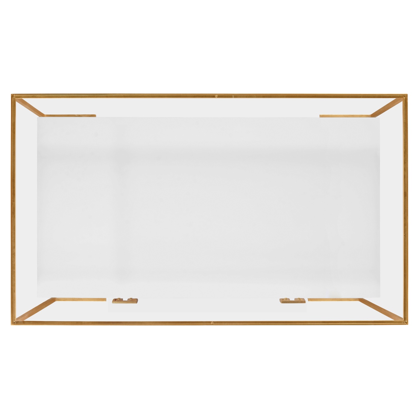 Gilded Iron Coffee Table in Biancaneve