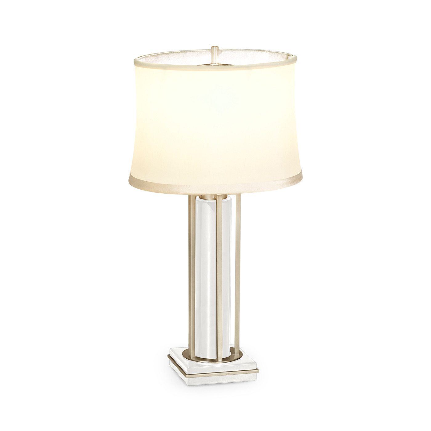 Silver Iron Table Lamp in Biancaneve