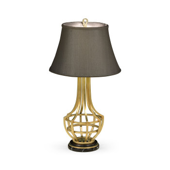 Gilded iron table lamp
