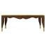 Mahogany coffee table with Bidasar Gold marble top