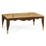 Mahogany coffee table with Bidasar Gold marble top