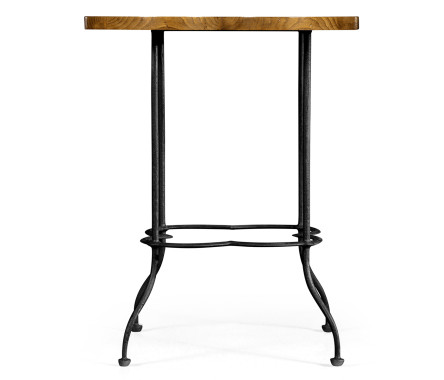 Quatrefoil Light Brown Chestnut Lamp Table