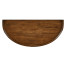 Country Walnut Demilune Console Table
