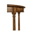 Country Walnut Demilune Console Table