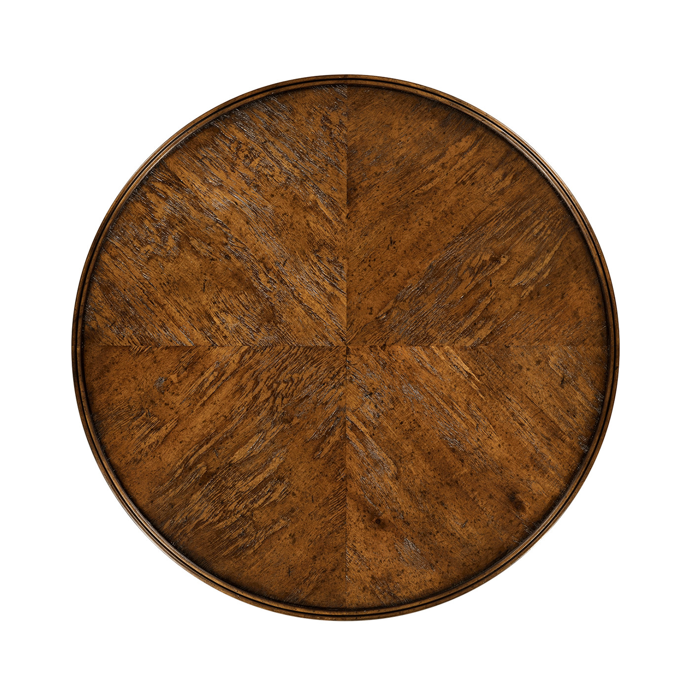 Country Walnut Round Lamp Table