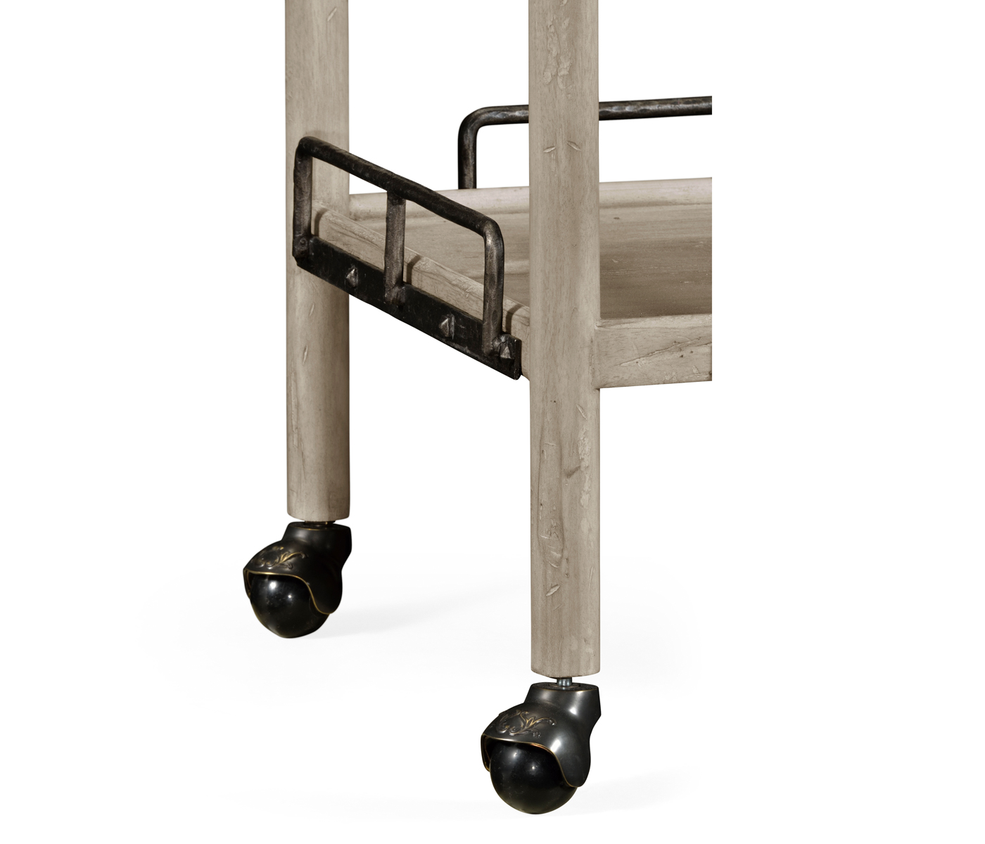 Rustic Grey Bar Cart