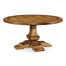 Round Light Brown Chestnut Dining Table 60