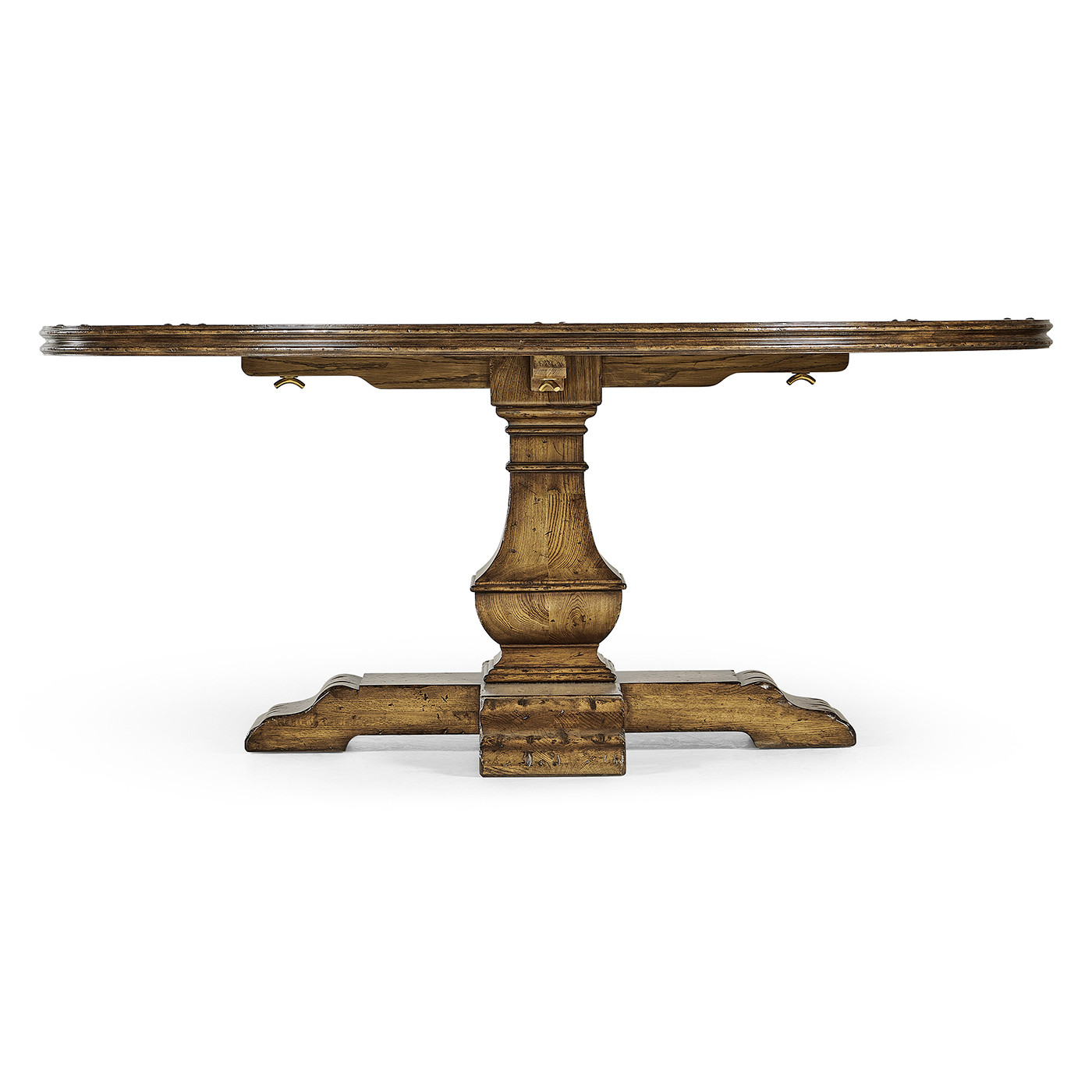 Round Light Brown Chestnut Dining Table 72