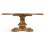Round Light Brown Chestnut Dining Table 72