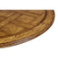 Round Light Brown Chestnut Dining Table 72