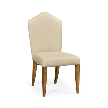 Casual High Back Chestnut Side Chair