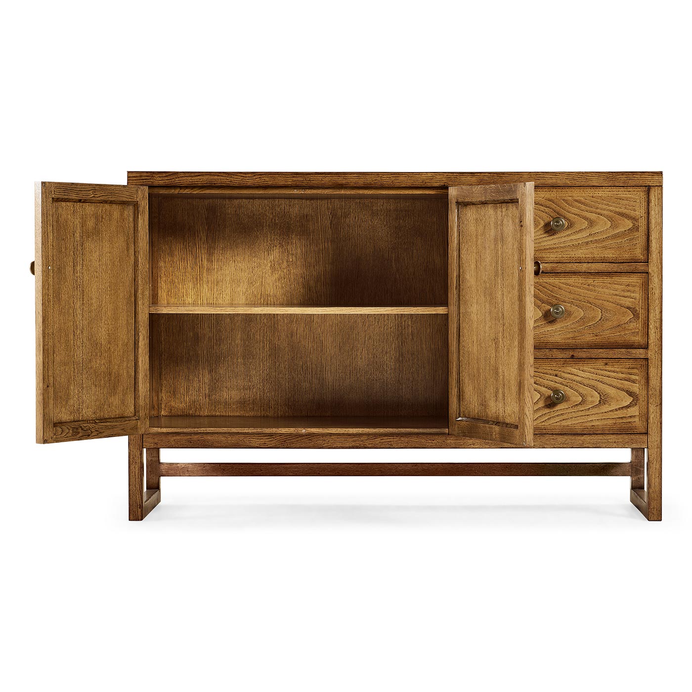 Light Brown Chestnut Buffet Cabinet