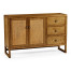 Light Brown Chestnut Buffet Cabinet