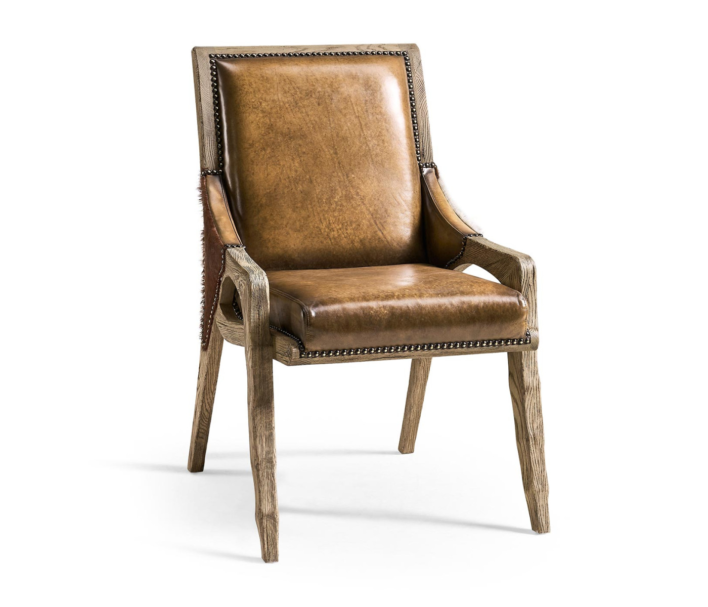 Echo Canyon Leather & Hide Side Chair
