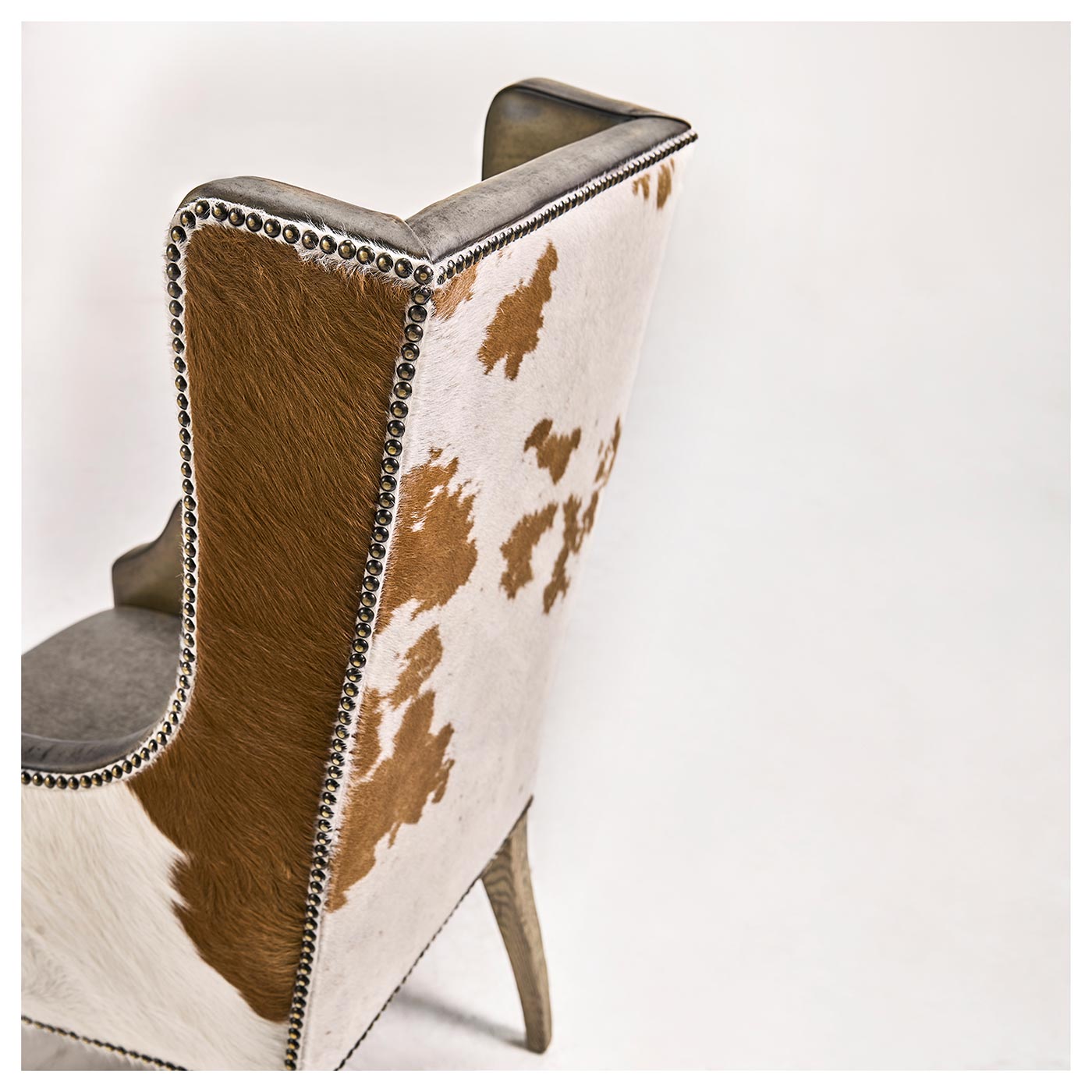 Sagehill Leather & Hide Dining Wing Chair