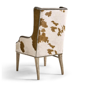Sagehill Leather & Hide Dining Wing Chair
