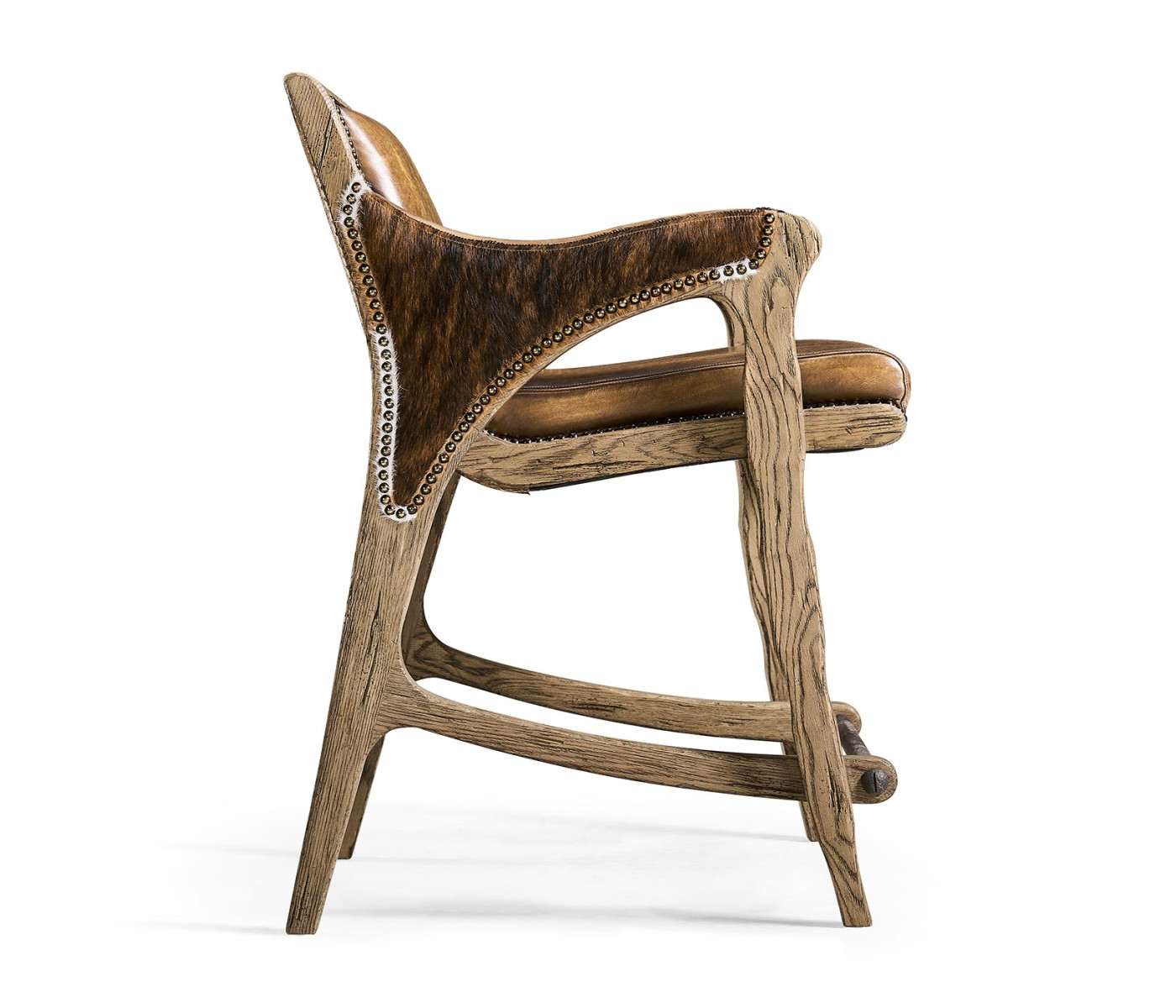 Echo Canyon Leather & Hide Counter Stool