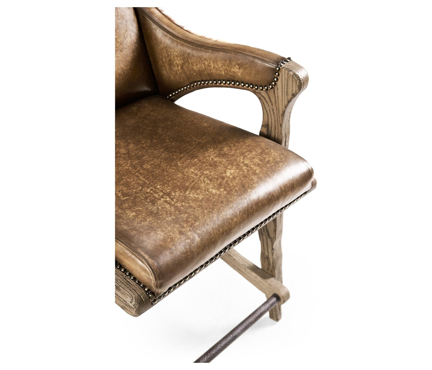 Echo Canyon Leather & Hide Counter Stool