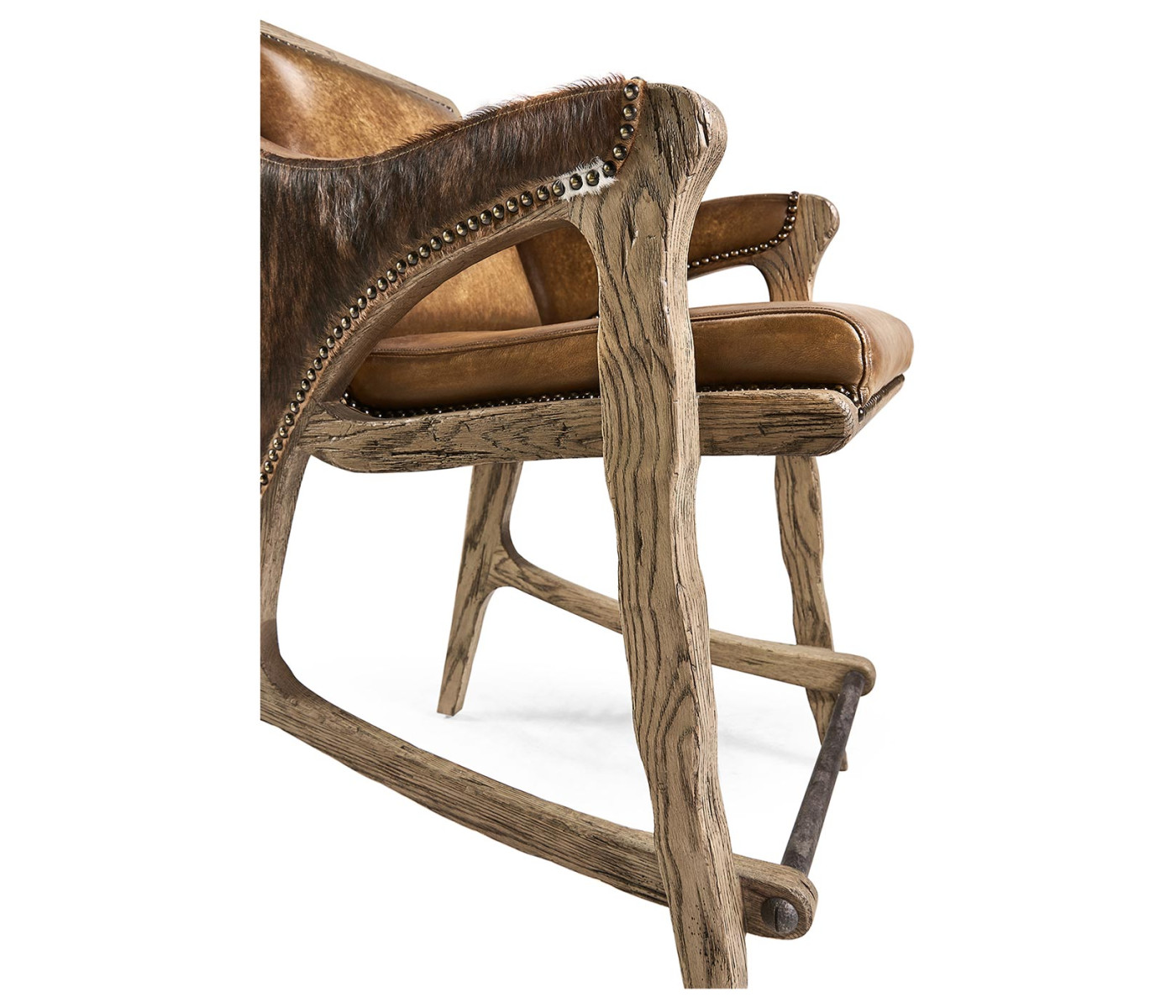 Echo Canyon Leather & Hide Counter Stool