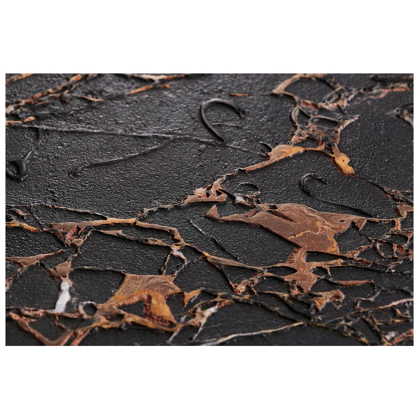 Stone Ridge Marble Side Table Dark