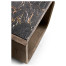 Stone Ridge Marble Side Table Dark