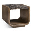 Stone Ridge Marble Side Table Dark