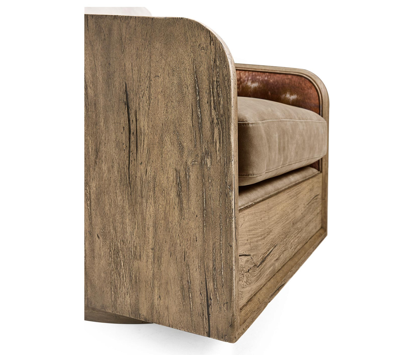 Stone Ridge Leather & Hide Swivel Occasional Chair Light