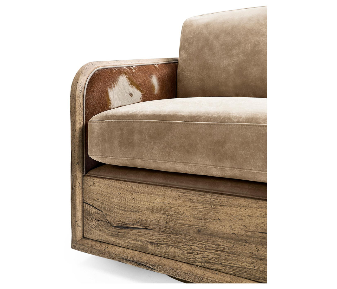 Stone Ridge Leather & Hide Swivel Occasional Chair Light