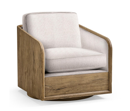 Stone Ridge Upholstered Swivel Occasional Chair Light