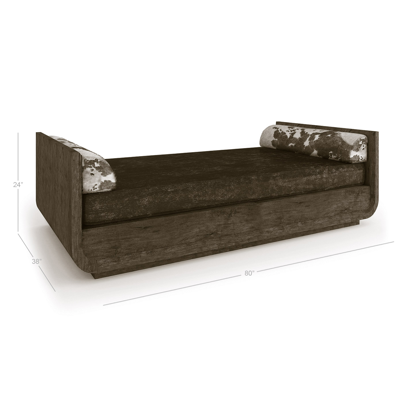 Stone Ridge Leather & Hide Daybed Dark