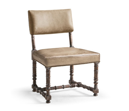 Caldera Oscura Leather Side Chair