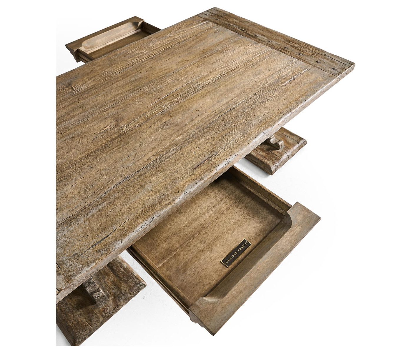 Caldera Pedestal-Base Cocktail Table