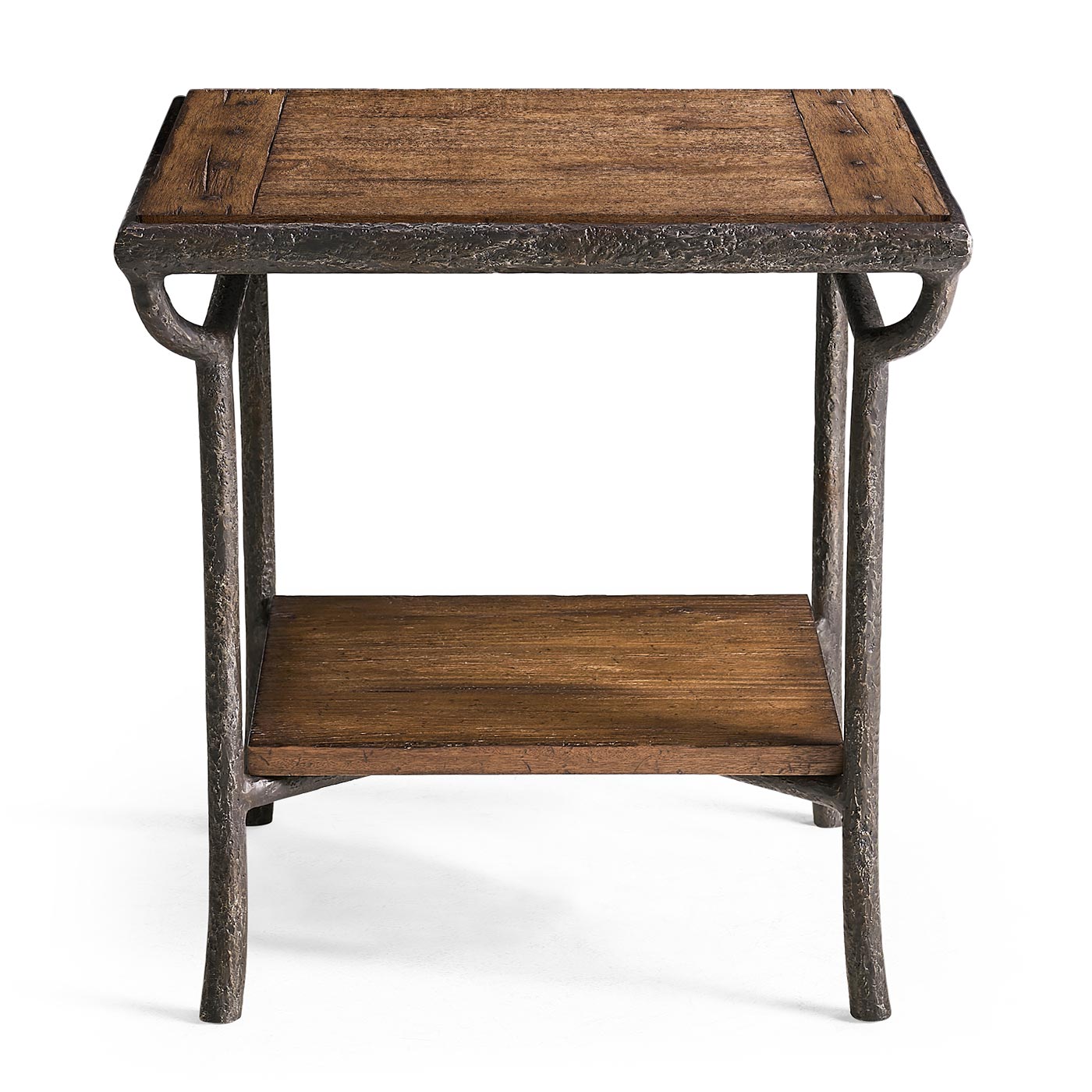 Forge Iron Square End Table