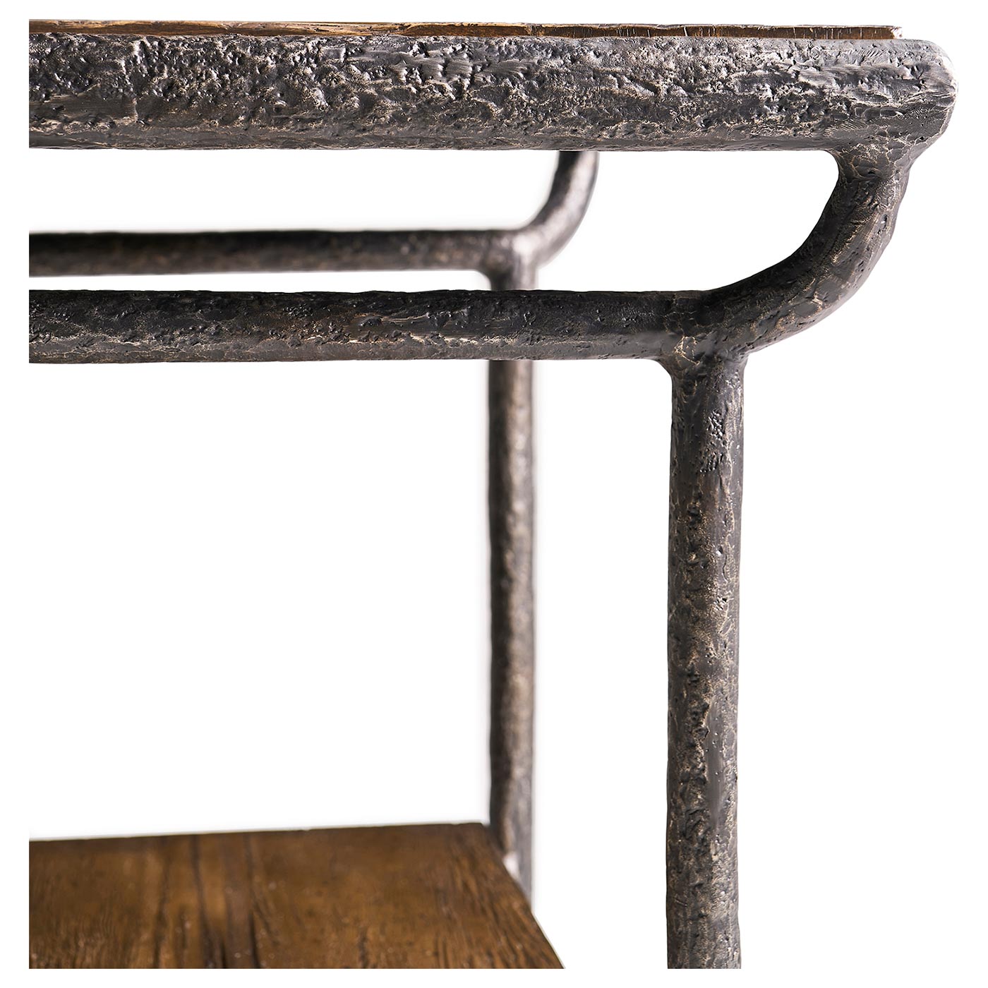 Forge Iron Square End Table