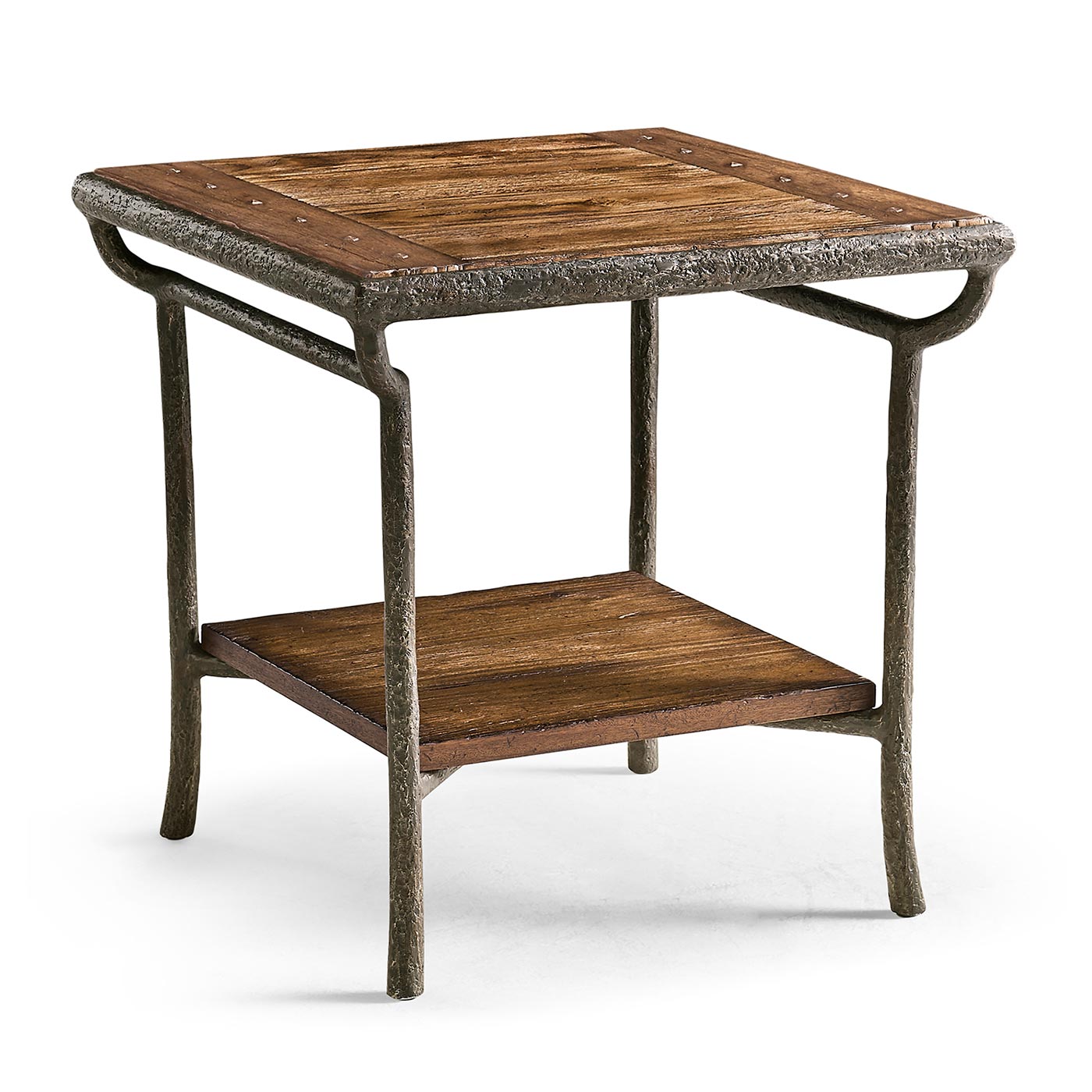 Forge Iron Square End Table
