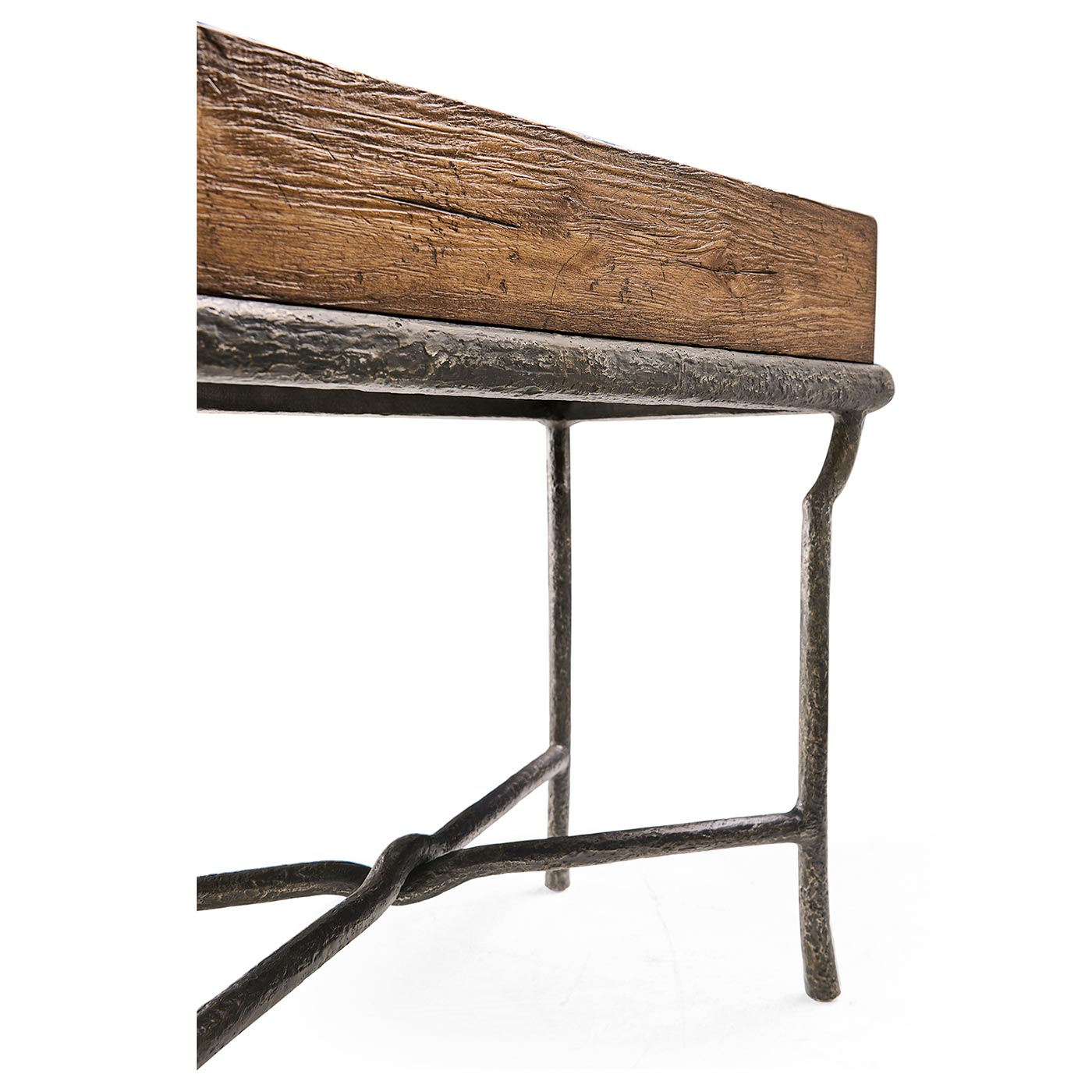 Forge Iron Storage Side Table